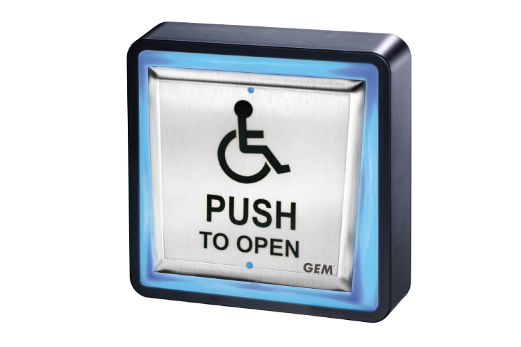 GEM GIANNI PBT-950 Push Plate Illuminated Exit Buttons