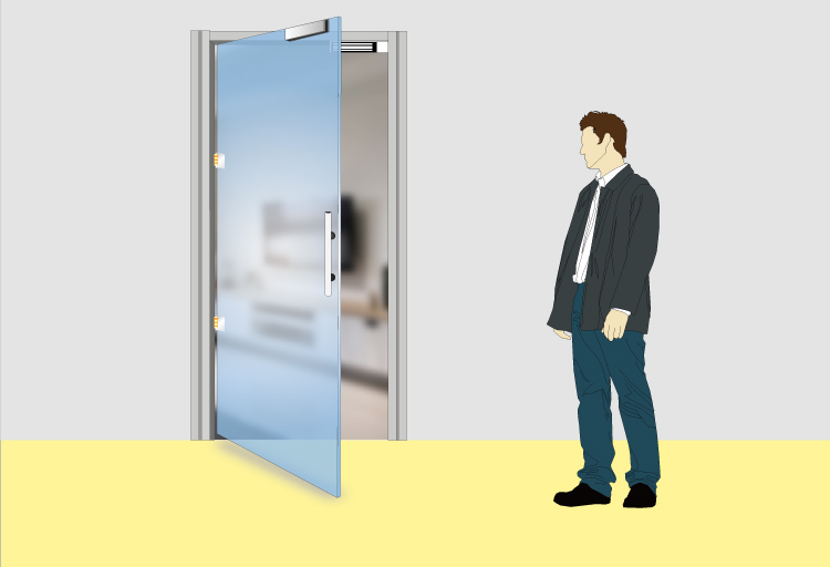 Glass Door With Magnetic Lock – Glass Designs