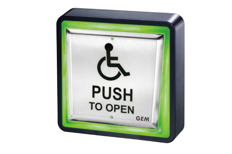 GEM GIANNI PBT-930 Push Plate Illuminated Exit Buttons